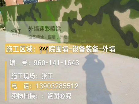 百色 迷彩漆喷涂价格（按平方米计费）