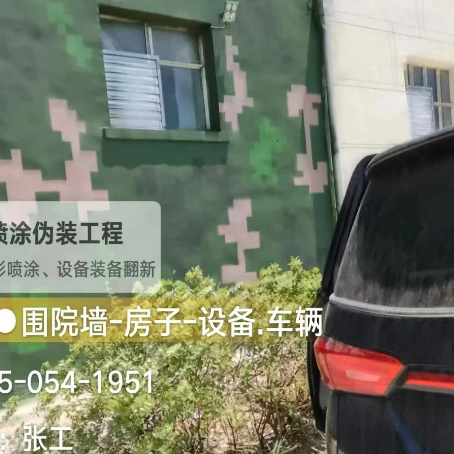 百色数码迷彩漆施工